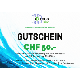 Geschenk-Gutschein CHF 50.-