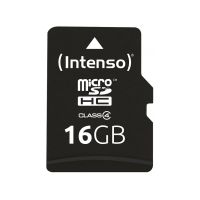 INTENSO MICRO SDHC KARTE 16GB 3403470 21MB/s mit Adapter