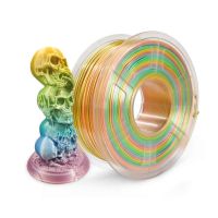 3D4000 Silk PLA Rainbow Filament 1KG Macaron