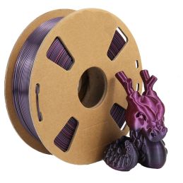 3D4000 Silk PLA Rainbow Filament 1KG red gold